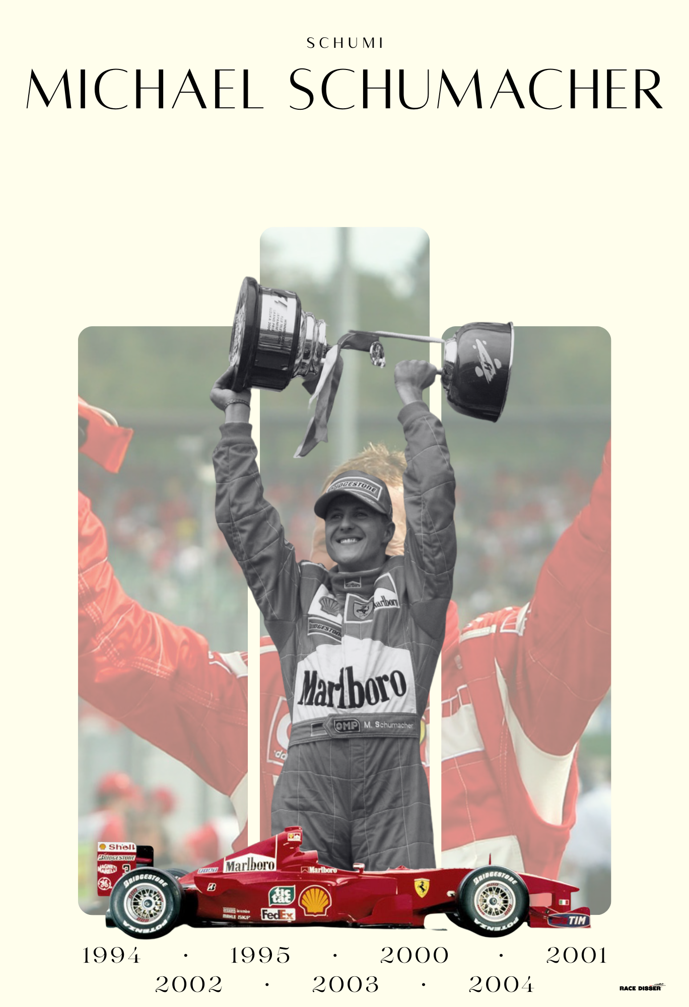 Michael Schumacher | F1 Legends | Aesthetic Poster