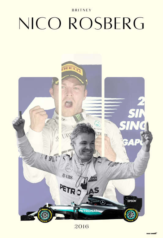 Nico Rosberg | F1 Legends | Aesthetic Poster