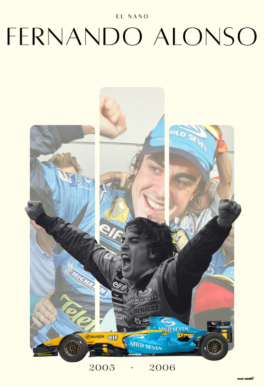 Fernando Alonso | F1 Legends | Aesthetic Poster