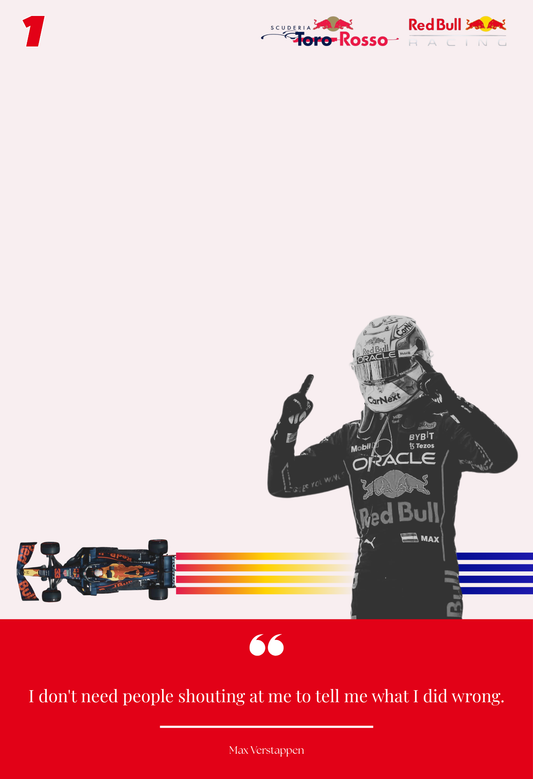 Quote by Max Verstappen | F1 Legends | Quote Collection | Vinyl Printing
