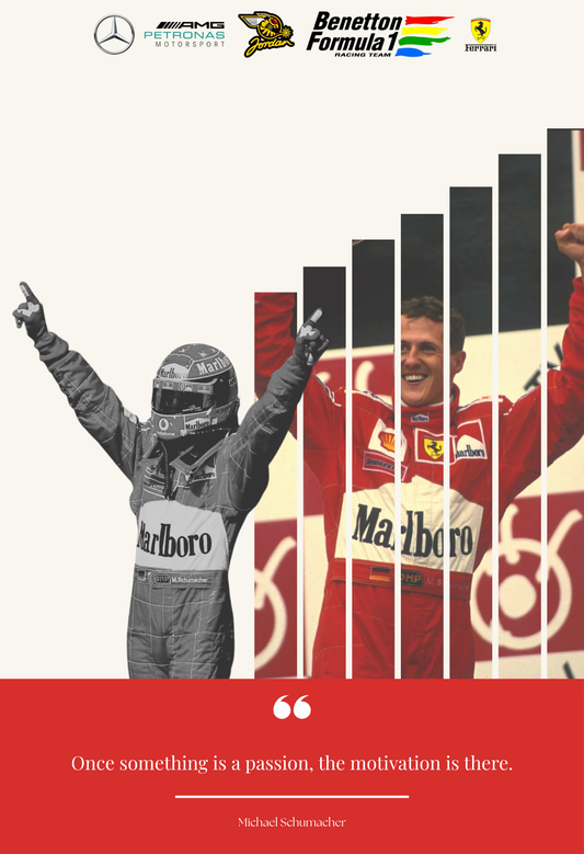 Quote by Michael Schumacher | F1 Legends | Quote Collection | Vinyl Printing