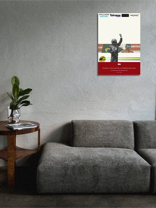 Quote by Ayrton Senna | F1 Legends | Quote Collection | Vinyl Printing