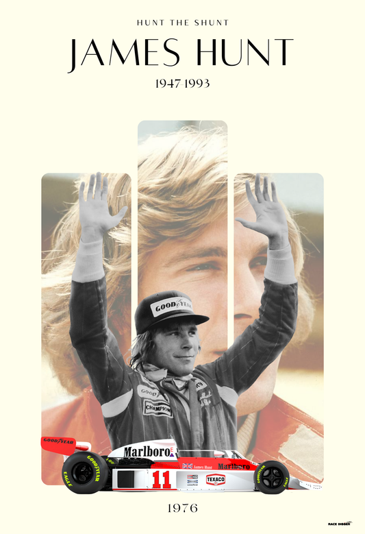 James Hunt | F1 Legends | Aesthetic Poster