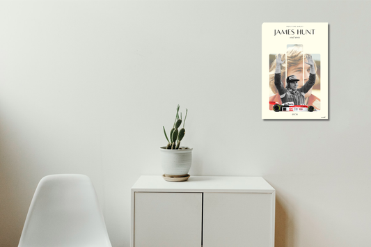 James Hunt | F1 Legends | Aesthetic Poster