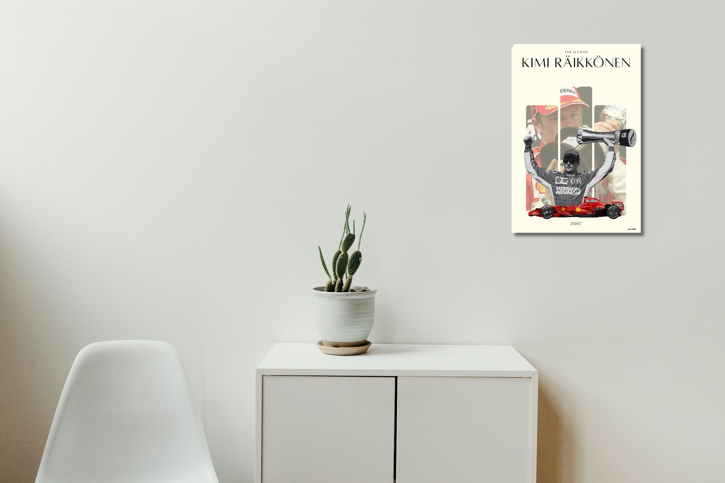 Kimi Raikkonen | F1 Legends | Aesthetic Poster