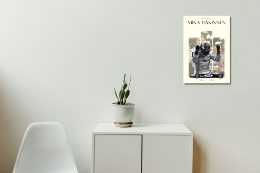 Mika Hakinnen | F1 Legends | Aesthetic Poster
